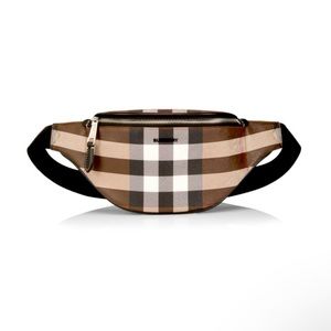 Burberry Cason Check Leather Belt Bag NWT unisex